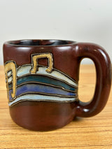 Design by Mara MUSICAL NOTES Mexico Studio Art Pottery Coffee Mug Sheet Music