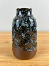 Pottery Craft USA Drip Glaze MCM Pottery Vase Brown, Blue 5.5"