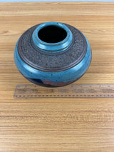 Carl Sheehan Fine Handcrafted Bozeman Landscape Stoneware Vase