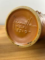 Roseville Art Pottery Russet Bushberry Leaf & Berry Double Handle Vase 35-9”