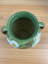 Vintage 1931 Roseville Jonquil Art and Crafts Brown Pottery Ceramic Vase 6.25"