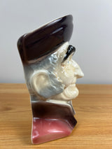 Royal Copley Old Man Colonial Head Vase Wall Pocket 8"H x 7"W