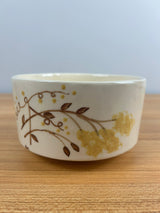 Brush Pottery Vintage Mid Century Hand Painted Floral 6" Pottery Bowl