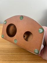 Art Deco Frankoma White Trojan Horse Art Pottery Bookend Gloss Finish 6.5""x6