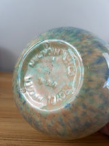 Royal Haeger Hickman Early Mauve Agate 7.5" x 5.5" Ball Vase Gorgeous Glazes