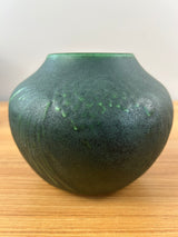 Ken Tracy Studio 2015 Arts & Crafts Pottery Matte Green Pinecone Vase