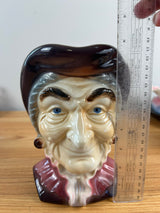 Royal Copley Old Woman Colonial Head Vase Wall Pocket 8"H x 7"W