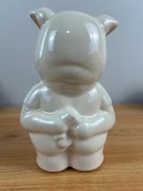 Royal Copley 1950's Vintage Art Pottery Piggy Bank "Always First 1863-1959"