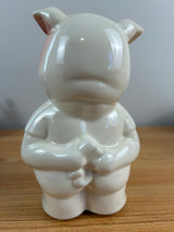 Royal Copley 1950's Vintage Art Pottery Piggy Bank "For My Mink"