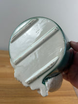 Royal Copley 1940s-50s Vintage Rare Green & White 7" Ceramic Poodle Planter Pot