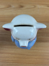 Royal Copely Art Pottery 6" Ceramic Blue Figural Pig Piggy Bank