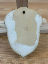 Frankoma Art Pottery #190 Acorn Wall Pocket, Green Brown, 6.0" H