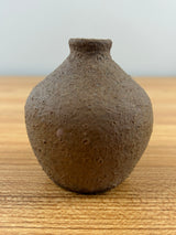 Margaret Pachl U. North Dakota School Mines Brown Textured Art Pottery Vase UND