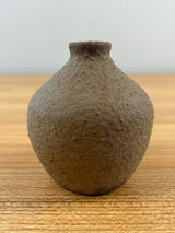 Margaret Pachl U. North Dakota School Mines Brown Textured Art Pottery Vase UND