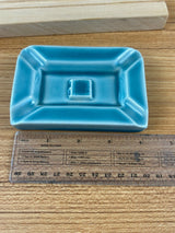 Rookwood Art Pottery 1957 Blue Mid Century Blue Ashtray 7079A