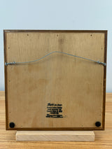 Pewabic Pottery Detroit 8X8" Grapes And Scroll Motif , Blue Framed Tile