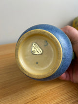 Roseville Falline Blue 1933 Vintage Arts And Crafts Pottery Ceramic Vase 643-6