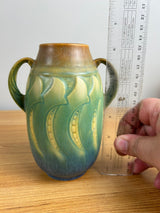 Roseville Falline Blue 1933 Vintage Arts And Crafts Pottery Ceramic Vase 643-6