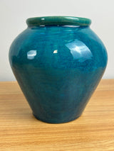 Pewabic Pottery Detroit 1938 Studet Art Pottery Persian Blue Vase 6" Tall