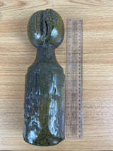 American Studio Art Pottery Fence Post Sculpture Signed "Beard"