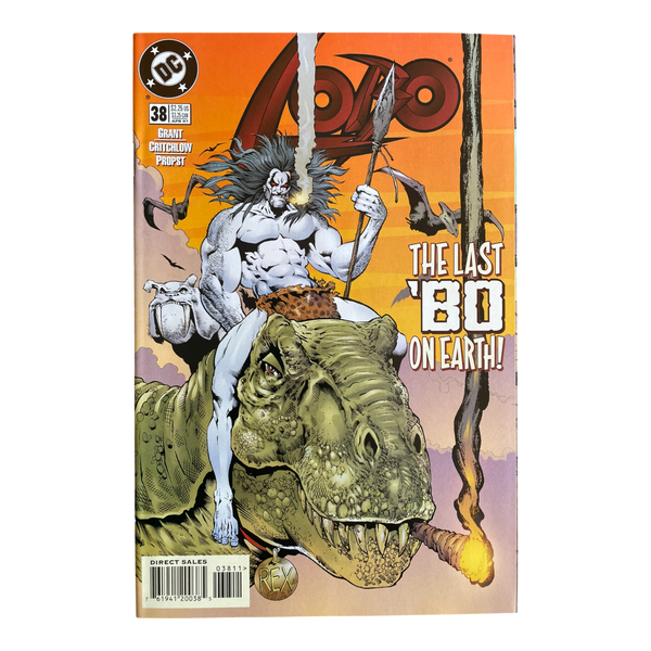 Lobo #38 ~ DC 1997 ~ "The Last 'Bo on Earth!" - dinosaur cigar