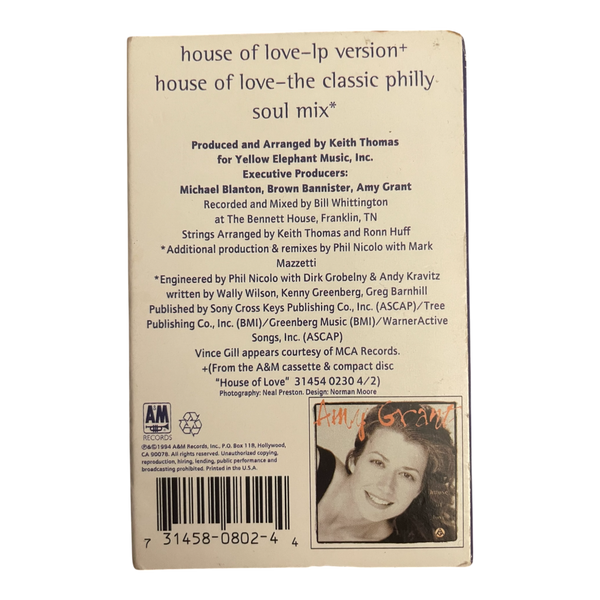 Amy Grant Vince Gill House of Love (Cassette) Single