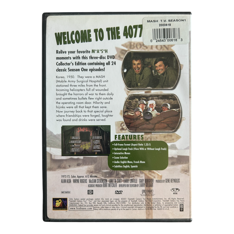 MASH - Season 1 (DVD, 2004, 3-Disc Set, Checkpoint)