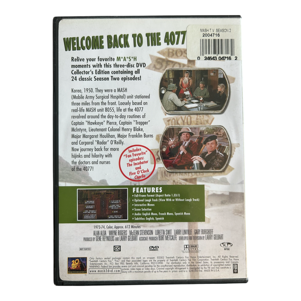MASH - Season 2 (DVD, 2003, 3-Disc Set) Collector’s Edition