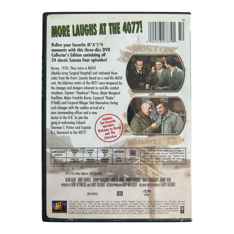 MASH - Season 4 (DVD, 2003, 3-Disc Set)