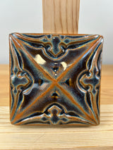 Motawi Tileworks Sullivan 4" X 4" Louis Sullivan Relief Tile Moonstone Glaze
