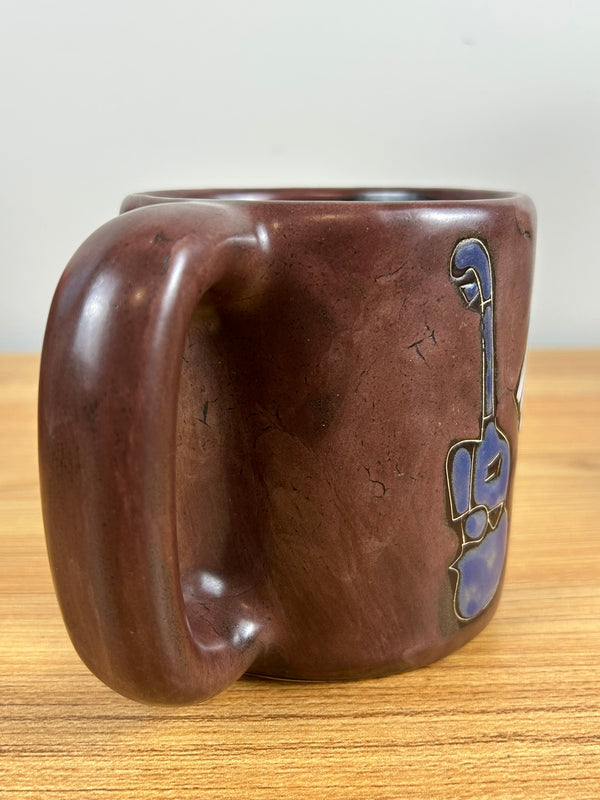 Jazz Music Instruments Saxophone Guitar Drums Mara Mexico Coffee Mug Cup 16 oz.