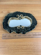 John Glick Plum Tree Pottery Mid Century Modern Hanging Wall Mirror