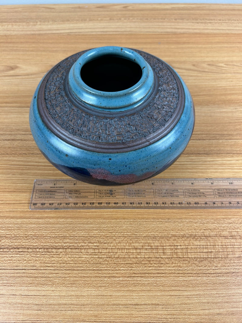 Carl Sheehan Fine Handcrafted Bozeman Landscape Stoneware Vase