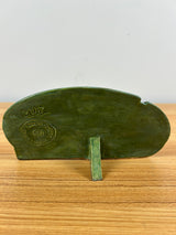 2002 ROZART PLAQUE,IOWA ART POTTERY ASSOCIATION,MATTE GREEN