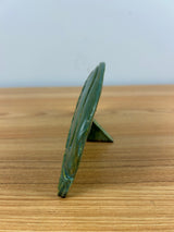 2002 ROZART PLAQUE,IOWA ART POTTERY ASSOCIATION,MATTE GREEN