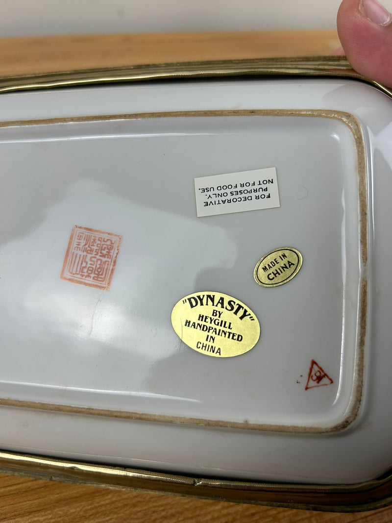 DYNASTY by HEYGILL Chinese Sconces Hand Paint Pink Bird Pastels