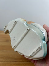 Royal Copley Vintage Ceramic White Bear Cub on Tree Planter Vase 1950's Large