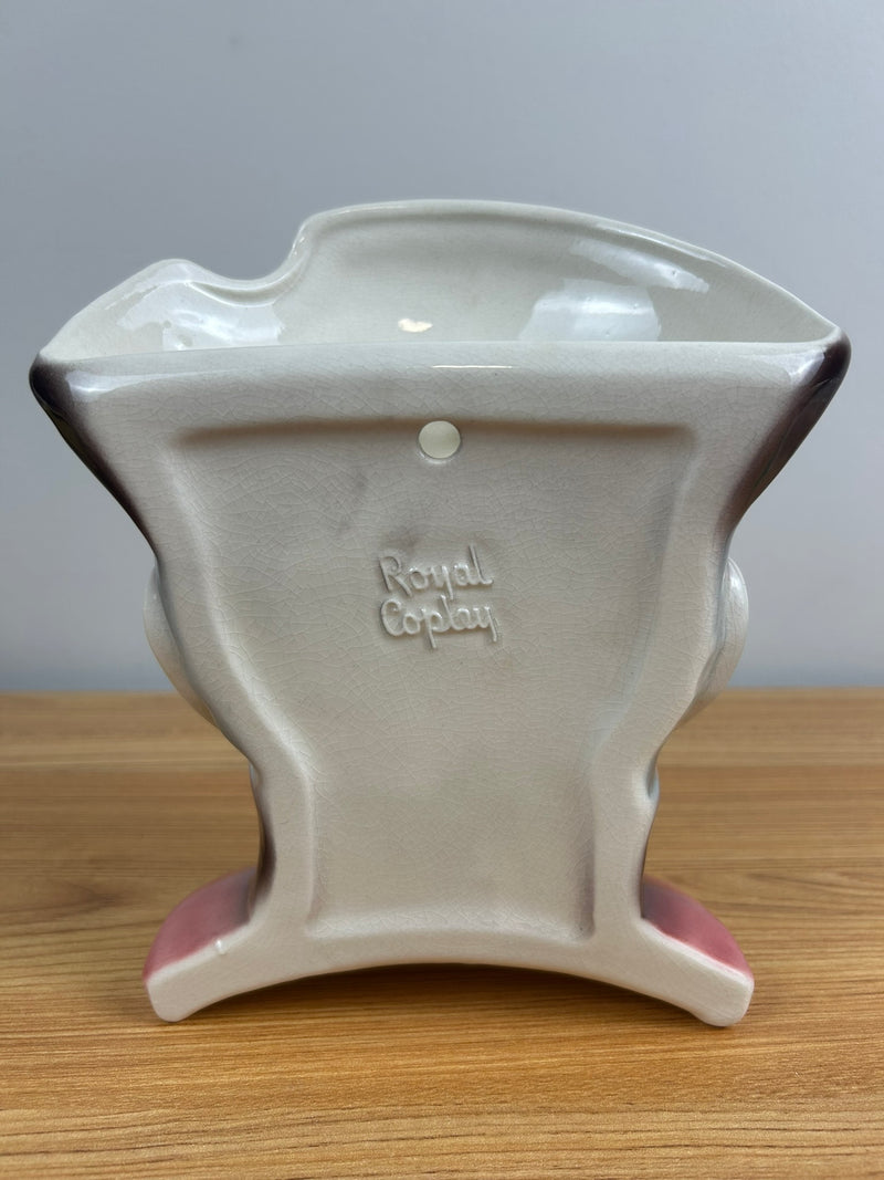 Royal Copley Old Man Colonial Head Vase Wall Pocket 8"H x 7"W