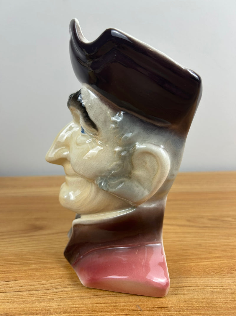 Royal Copley Old Man Colonial Head Vase Wall Pocket 8"H x 7"W