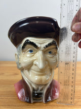 Royal Copley Old Man Colonial Head Vase Wall Pocket 8"H x 7"W