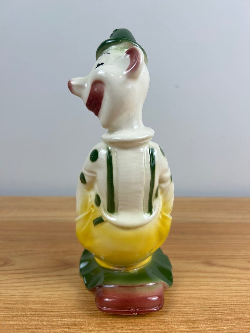 Royal Copley Vintage Clown Planter - Yellow And Green Kitschy