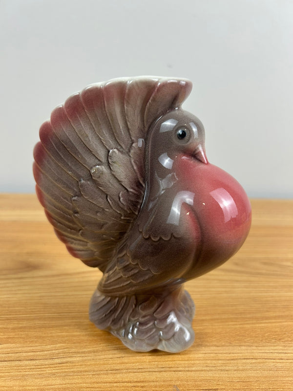 Royal Copley Pouter Pigeon Dove Bird Planter Vase Bird Decor Vintage