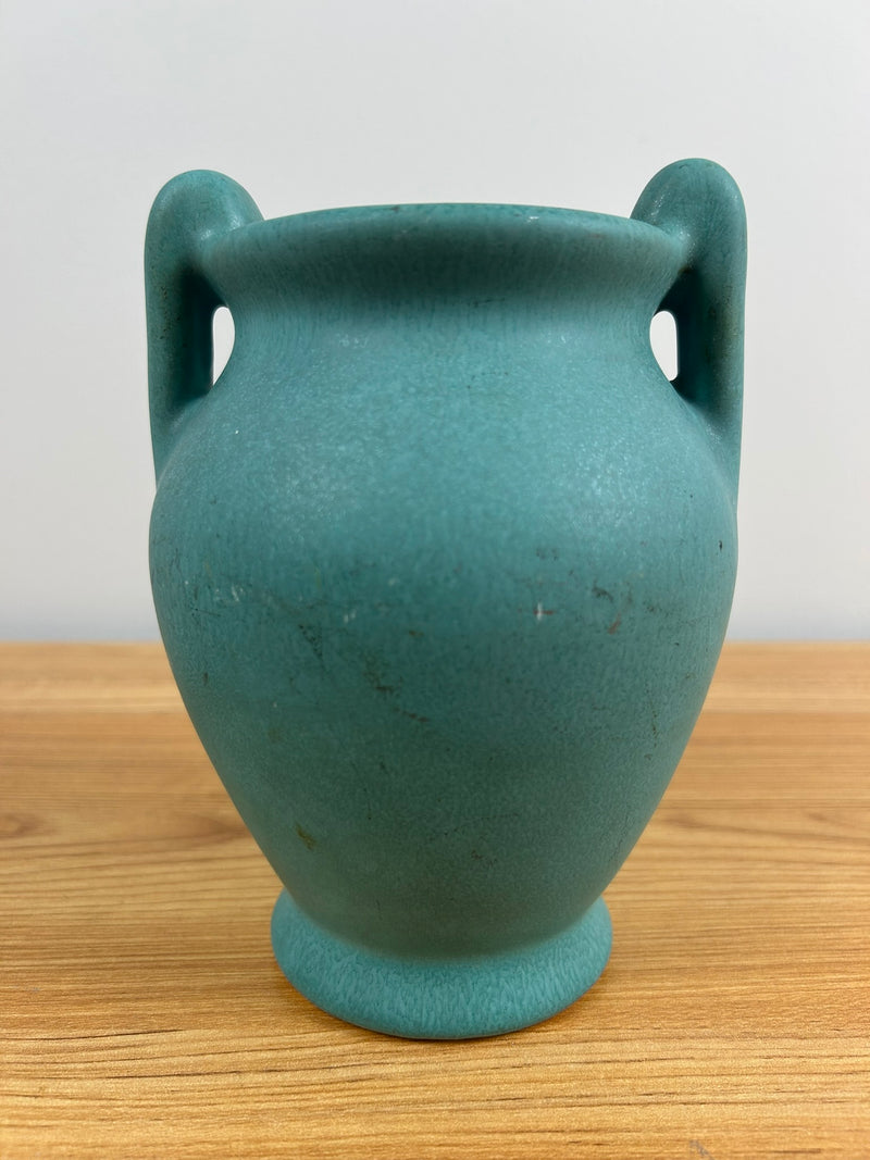 Weller Pottery Arts & Crafts Matte Green 1920-30s Art Pottery Vase