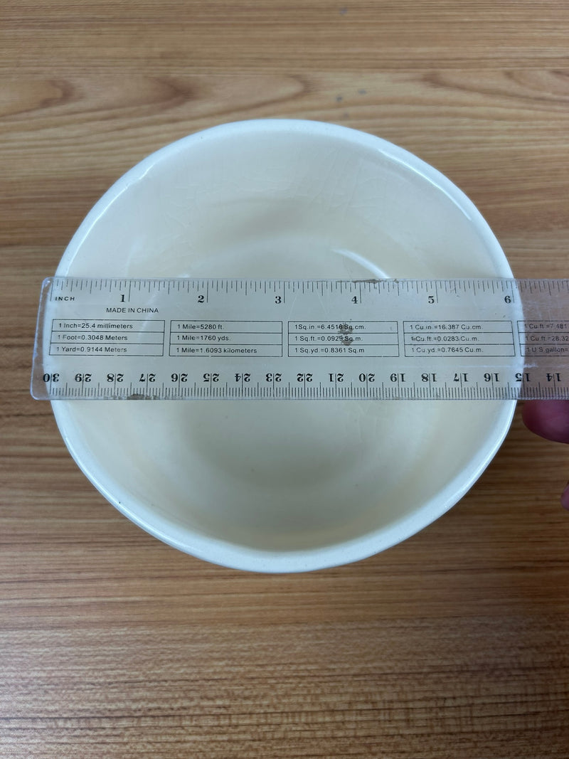 Brush Pottery Vintage Mid Century Hand Painted Floral 6" Pottery Bowl