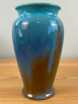 Rookwood Art Pottery 1929 Blue Brown Drip Glaze Vase Shape 2720