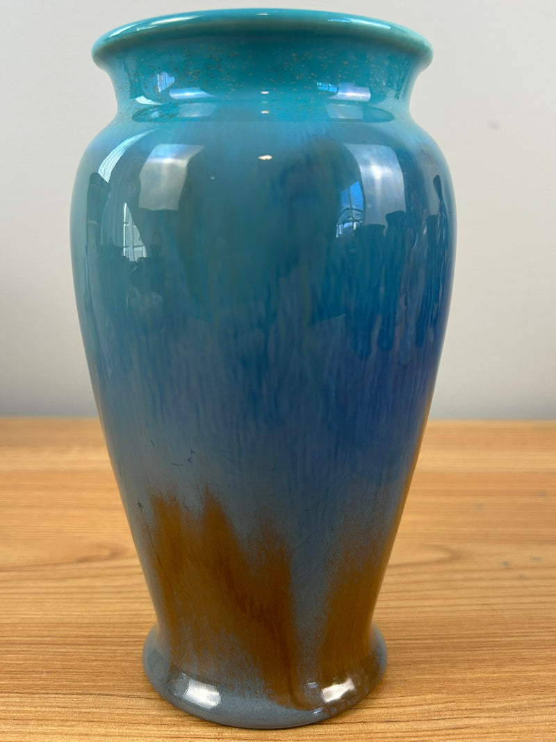 Rookwood Art Pottery 1929 Blue Brown Drip Glaze Vase Shape 2720