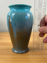 Rookwood Art Pottery 1929 Blue Brown Drip Glaze Vase Shape 2720