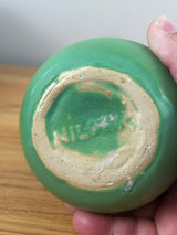 Niloak Pottery Arkansas Matte Green Glaze Small Pitcher 4" Ball Creamer