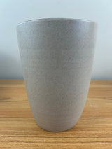 Pigeon Forge Pottery Tennessee Mid Century Modern Gray Cylinder Vase