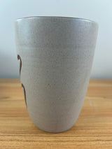 Pigeon Forge Pottery Tennessee Mid Century Modern Gray Cylinder Vase